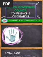 School Governing Council: Conference & Orientation