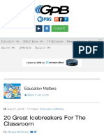 20 Great Icebreakers For The Classroom - Georgia Public Broadcasting