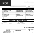 Hard Hat, Safety Glasses, Gloves: Job Safety Analysis (Jsa)