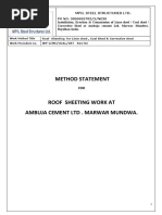 MS For For Roof Sheeting Work For Lime Shed Coal Shed & CRT Shed