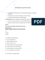 Experiment No.: 02 Name of The Experiment: SSB Modulation Using MATLAB Coding