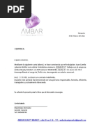 Carta Laboral Camilo