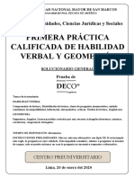 Primera Práctica Habilidad Verbal - Geometría