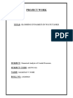 Project Work: Title: Sloshing Dynamics in Wave Tanks