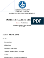 Design of Machine Elements: Piri Reis University Maritime Faculty Marine Engineering Department