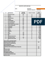 Receta Formato Excel