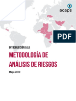 Acaps Metodologia Del Analisis de Riesgo Mayo 2019