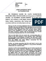 Affidavit and Joint Affidavit (LOLITA V. FELIPE)