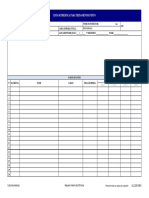 ULC ISO 0801 - Lista de Presença