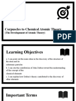 Lesson 5 - Corpuscles To Chemical Atomic Theory