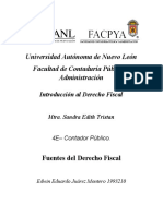 Fuentes Del Derecho Fiscal