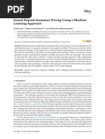 Sound Deposit Insurance Pricing Using A Machine Le