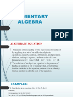 ELEMENTARY ALGEBRA Final Project For Final Sem