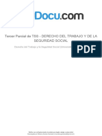 Tercer Parcial de Tss Derecho Del Trabajo y de La Seguridad Social