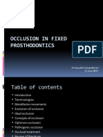 Occlusion in Fixed Prosthodontics