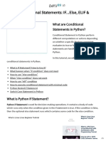 Python Conditional Statements - IF... Else, ELIF & Switch Case