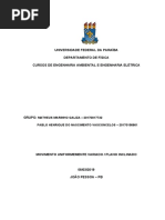 Relatório 2 - Fisica Experimental 1 Com Graficos MOVIMENTO UNIFORMEMENTE VARIADO / PLANO INCLINADO