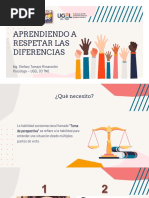 Aprendiendo A Respetar Las Diferencias