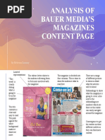 Bauer Magazine Contents Page