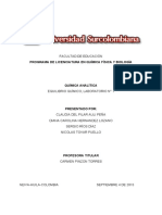 Calculo de PH Informe de Laboratorio