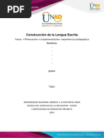 Formato Tarea 4 - Planeación e Implementación Experiencia Pedagogica (2) leydisSSS