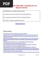 Suzuki Swift 1995-2001 Workshop Service Repair Manual: Download Now