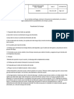 Procedimiento Arranque Bomba y Plan de Sello