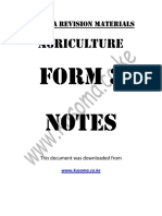 Agriculture Form 3 Notes