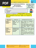 Evaluacion Diagnostica Matematica