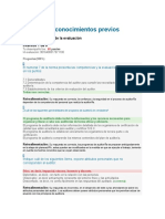 Sondeo de Conocimientos Previos - Auditoria Interna de Calidad - NTC Iso 9001