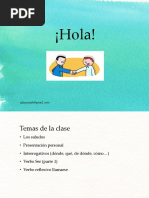 Clase: ¡Hola! Español A1