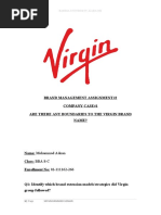 Brand Management Assignment#2 Company Case#1 Are There Any Boundaries To The Virgin Brand Name?