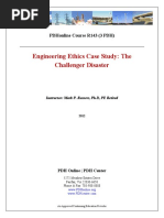 Engineering Ethics Case Study: The Challenger Disaster: Pdhonline Course R143 (3 PDH)