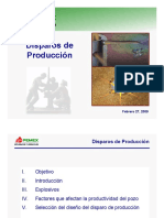 Disparos de Produccion