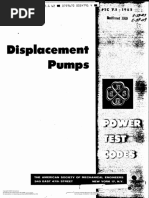 ASME PTC 7.1 Displacement Pumps