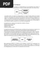 Arquitecturas Harvard y Von Neumann