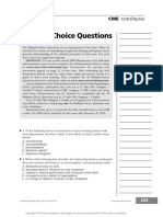 Multiple-Choice Questions: I Toward Self-Assessment CME. Category 1 CME Credits Not Desig