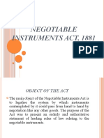 Negotiable Instruments Act, 1881