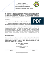 Committee Report An Ordinance Requiring The Installation of Dashboard Camera or Dashcam System of Public Utility Vehicles