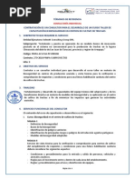 Terminos de Referencia para La Contratacion de Un Consultor - Curso de Bioseguridad