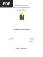 La Constitución Bolivariana de Venezuela.