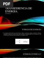 TERMODINÁMICA Transferencia de Energía