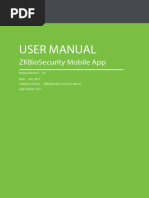 Zkbiosecurity App User Manual v1.0 20170808