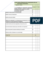 Pauta de Cotejo Evaluacion Practica Transmisiones