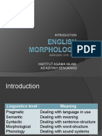 Introduction To English Morphology