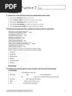 Vocabulary: Choose Two Correct Answers To Show You Understand The Words in Bold