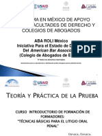 7 Incorporación y Objeciones Curso FF Litigio Oral Penal ABA. 9 13 de Mayo Oaxaca 2015