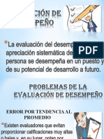 Problemas de Evaluacion de Desempeño