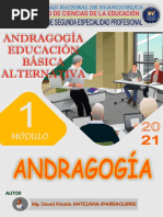 1 - Módulo - Andragogía Educació Básica Alternativa - Andragogía - 2021