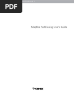 Adaptive Partitioning User's Guide: QNX Software Development Platform 6.6